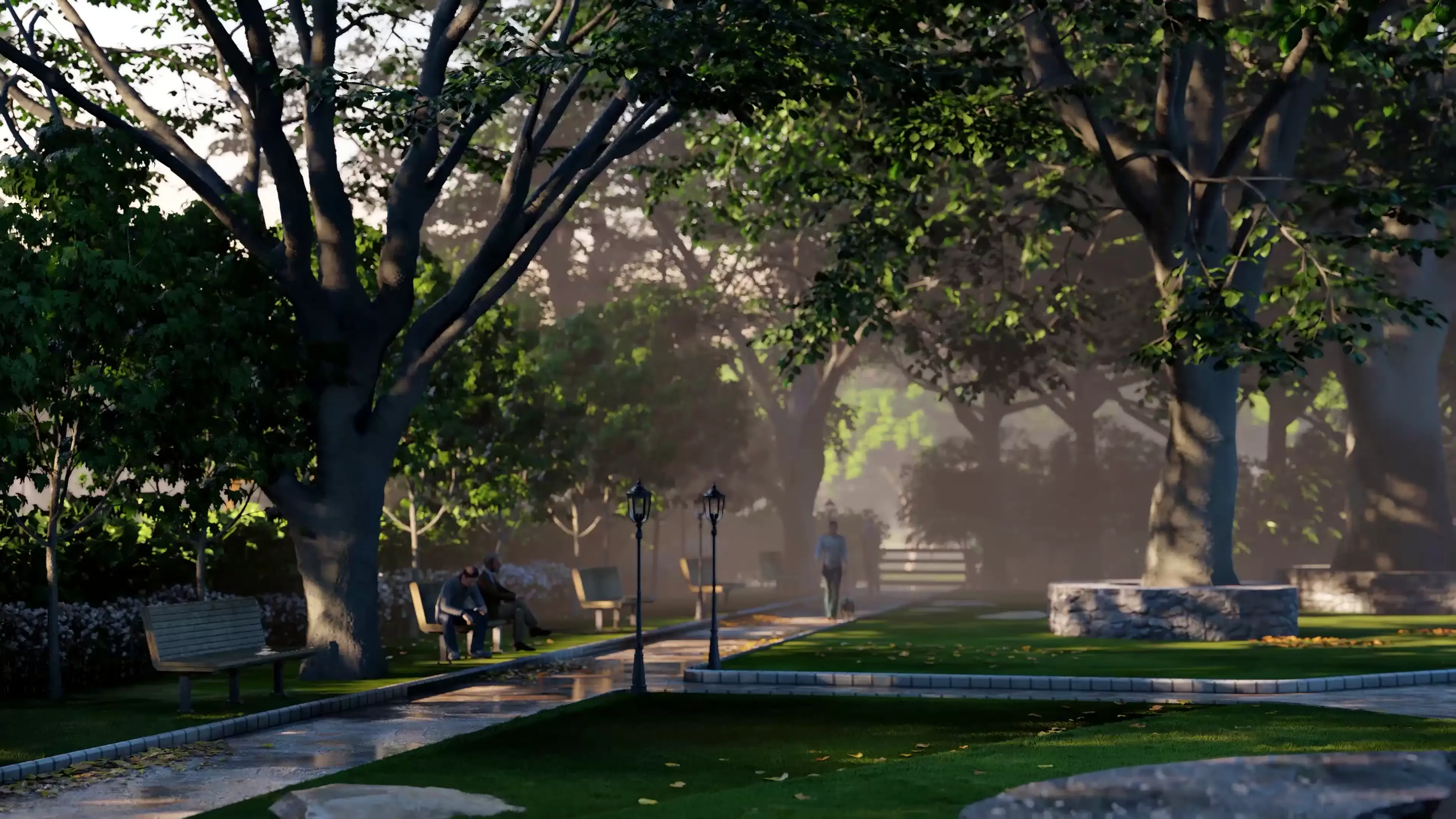 PARK WITH WALKING & CYCLING TRACK